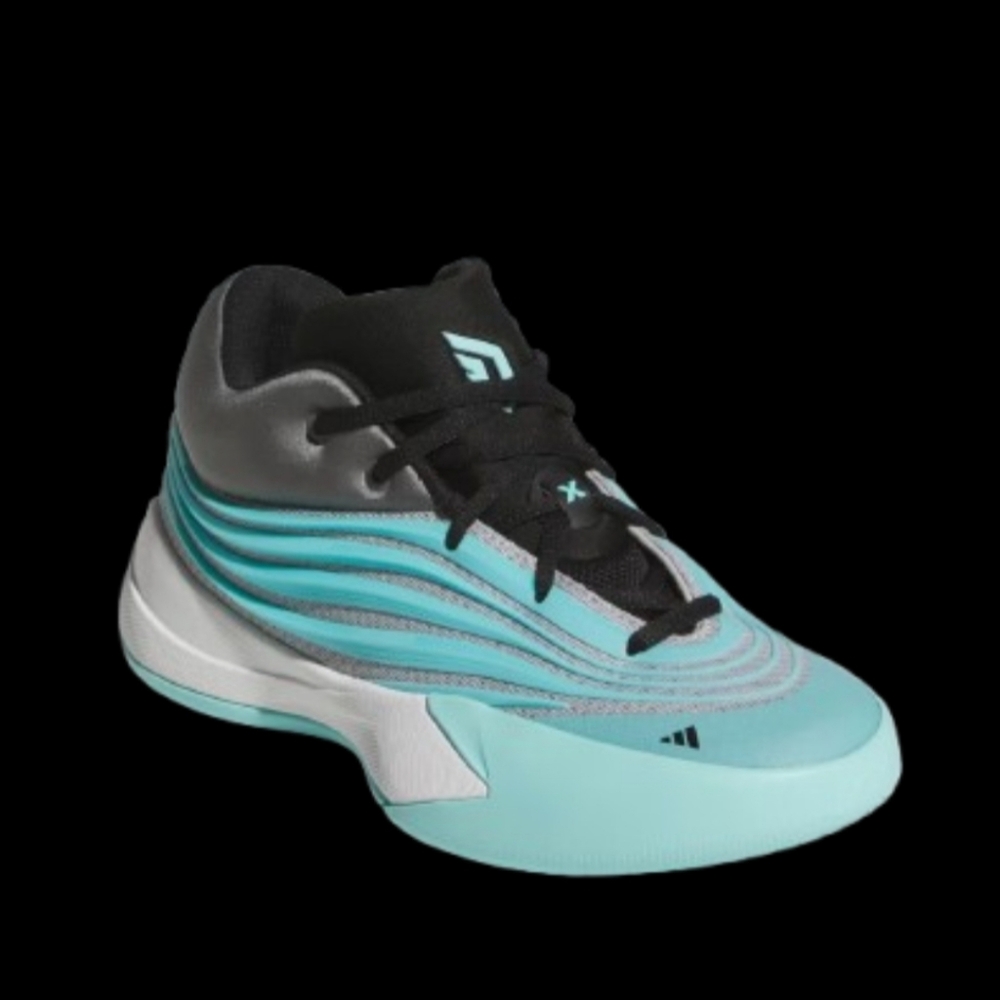 Adidas Dame X Kids Flash Aqua Black Grey White